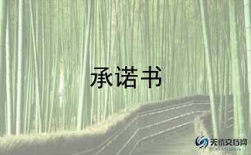 中考承诺书7篇