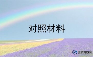 对照准则条例5篇