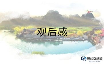 心得体会观后感800字7篇