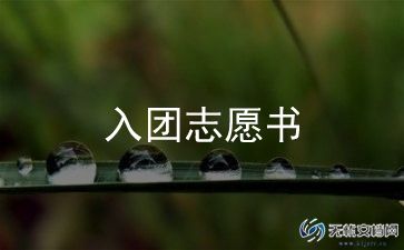 写500字的入团申请书5篇