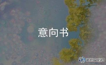 投资方案意向书7篇