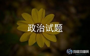 政治课个人考试反思范文新5篇
