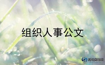 人事组织述职报告5篇